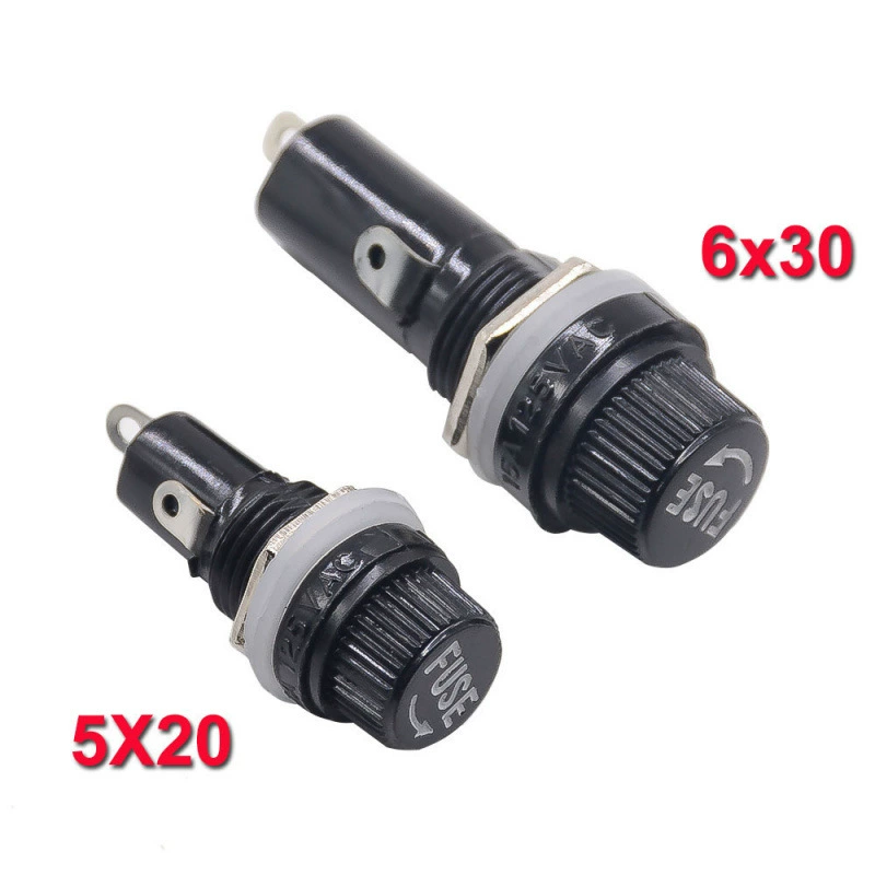 FUSE черный предохранитель 5*20 предохранитель Держатель 6X30 Высокая термостойкость клей электрический предохранитель предохранитель