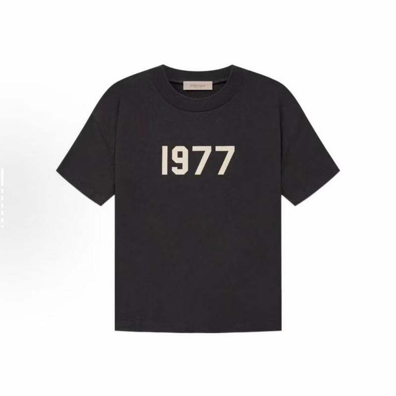 Essentials 1977 Series Ss22 Tee Iron Digital Flocking Short-Sleeve Logo Crew Neck Essentials 1977 Series Ss22 Tee Iron Digital Flocking Short-Sleeve Logo Crew Neck