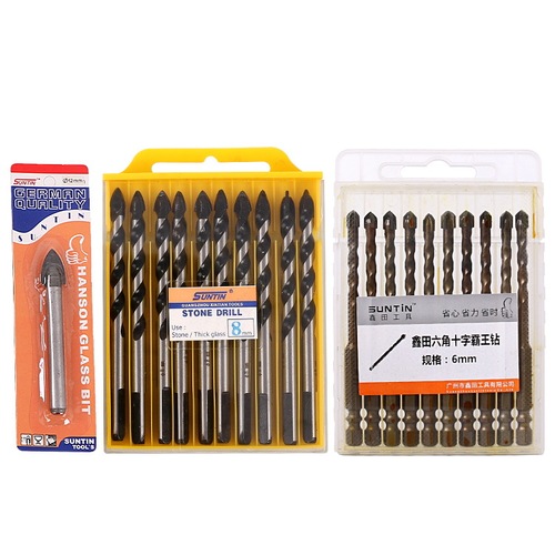 Xintian Ceramic Triangular Drill Glass Hole Opener Drill Bit Ceramic Drilling Drill Bit Alloy Marble Hole Opener