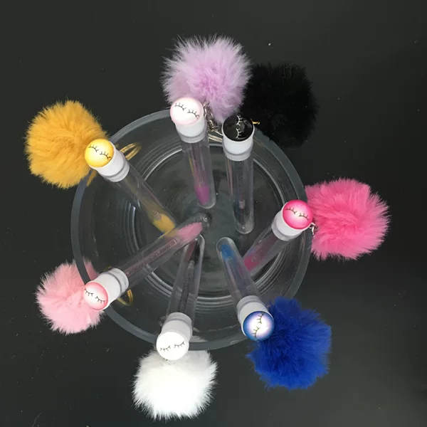 Grafting Eyelash Eyelash Brush Tube Brush Ball Key Ring Eyelash Brush Bucket Individual Packaging Eyelash Pattern