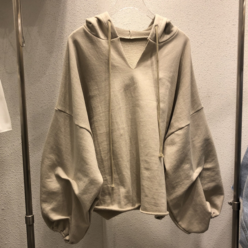 2025年卫衣女秋季ins超火潮牌外套古着vintage薄款宽松带帽上衣服|undefined