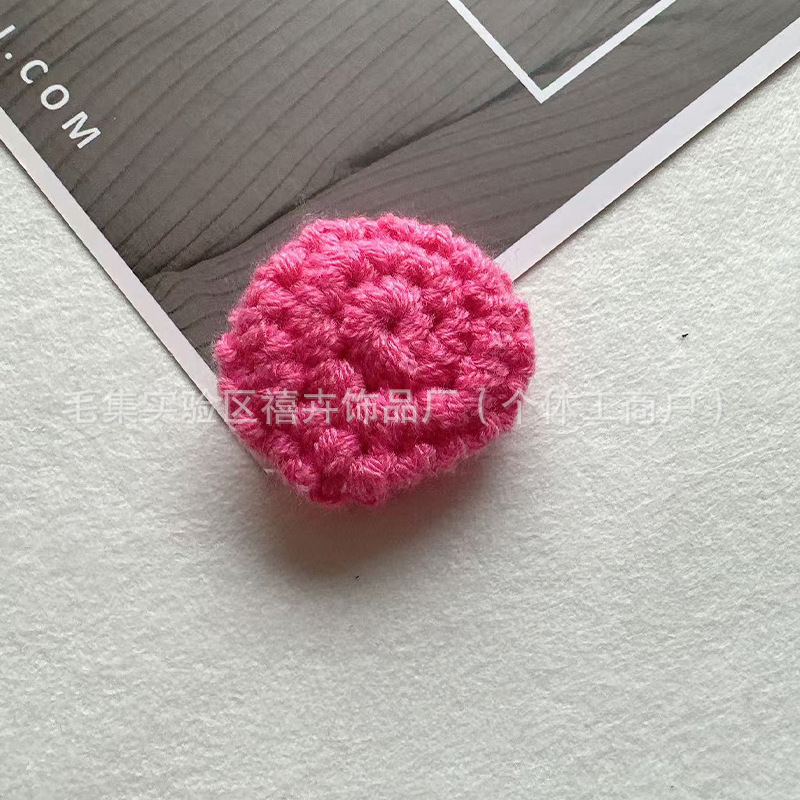 ウールベレー帽 14 センチメートル犬帽子手作りかぎ針編み DIY 人形 10cm 人形ジュエリーアクセサリーアクセサリー|undefined