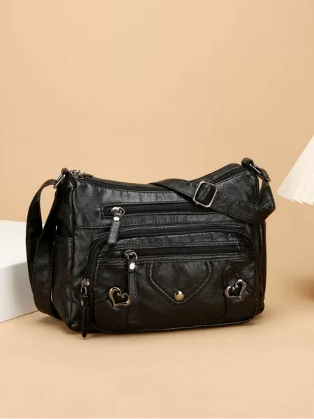 Cross-border New Shoulder Bag All-match High-end Large-capacity Multi-layer Soft Leather Simple Middle-aged and Elderly Mother Bag