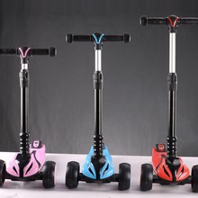 外贸scooter儿童滑板车3-6岁闪光大三轮免安装溜溜踏板车加工定制