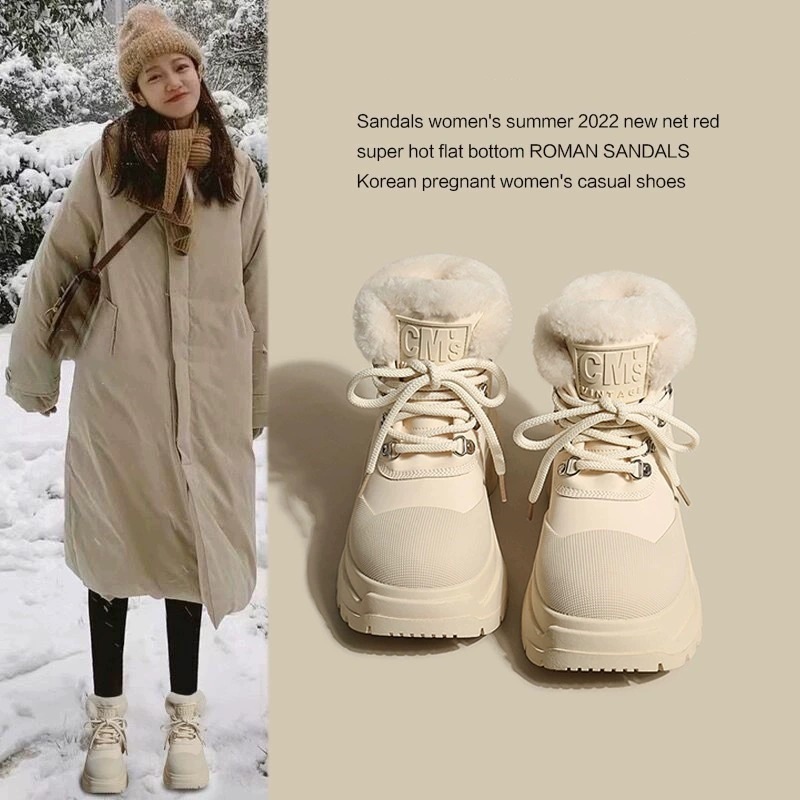 New winter padded padded padded shoes platform boots_voghion.com