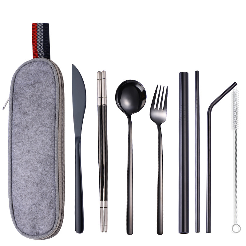 그레이 8 종 세트 블랙