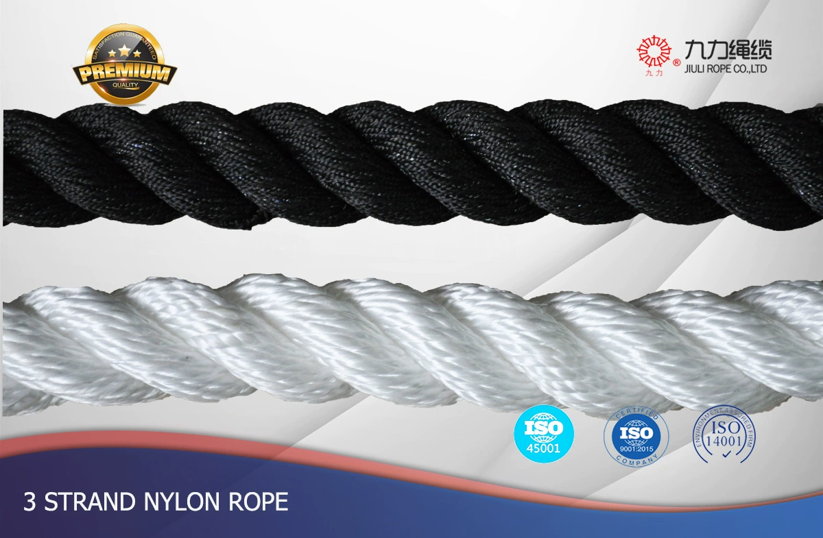 Трехжильный нейлоновый трос PA веревка полиамидная веревка нейлоновая веревка полипропиленовая веревка черный, белый, синий