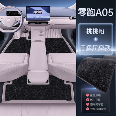 Modelə uyğun ayaqaltı | car interior decoration accessories, TPE - 26-models-of-leapmotor-a05-peach-pink-black-starry-sky-blanket-upgraded-tpe-floor-mat