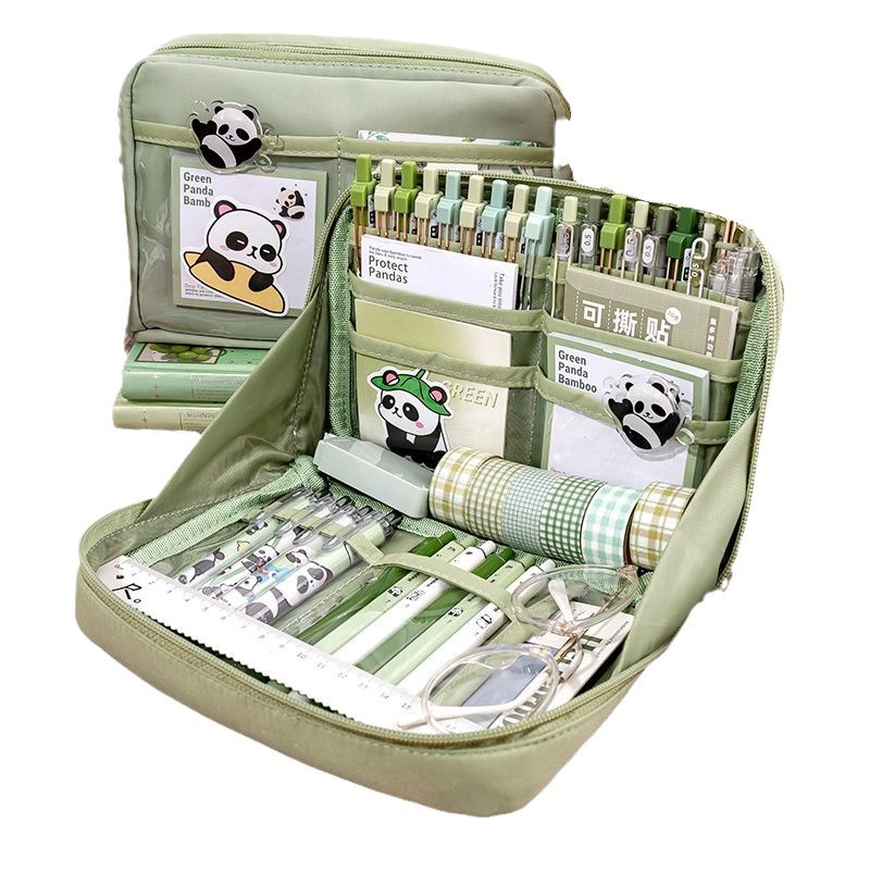 Nueva caja de lápices de gran capacidad de 12 capas de alto aspecto dopamina chica papelería caja de lápiz de almacenamiento de estudiantes de secundaria