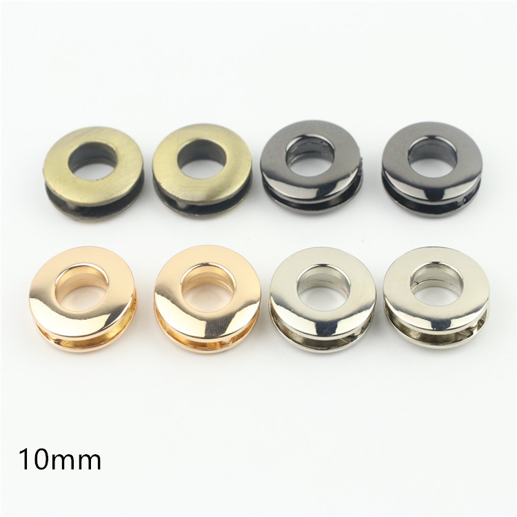 Luggage Hardware, Handbag Accessories, Alloy Screw-On Eyelets, Fox-Eye Die-Cast Eyelets, Bull-Eye Eyelets, Inner Diameter 1cm