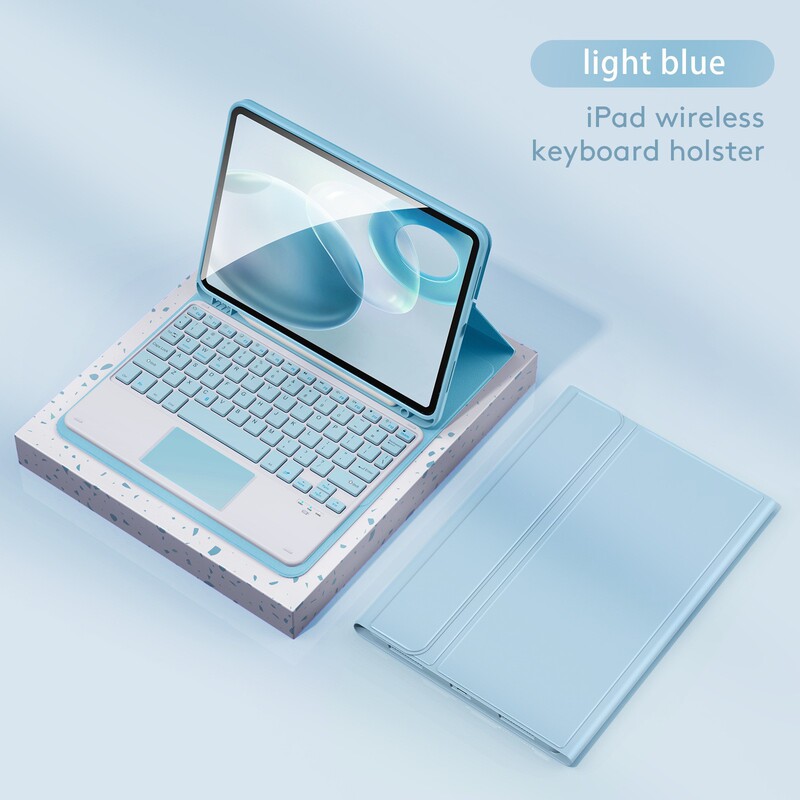 Factory direct wholesale iPad Magic Keyboard protective case with wireless mouse, magnetic detachable design, pen slot, anti-bending stand, for export