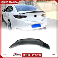 Подходит для Mazda 3 New Axela, детали для модификации из углеродного волокна, задний спойлер «утиный хвост», фиксированное ветровое крыло, маленькое давление крыла