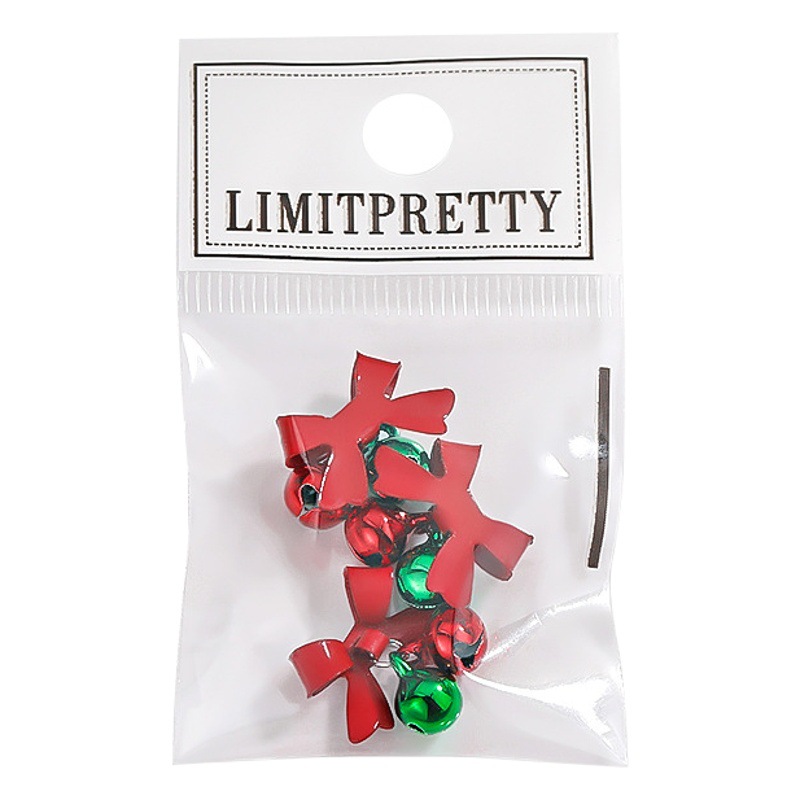 En línea de la celebridad desgaste campana de uñas en línea popular joyería de uñas de campana de cristal transparente Navidad mariposa colgante al por mayor