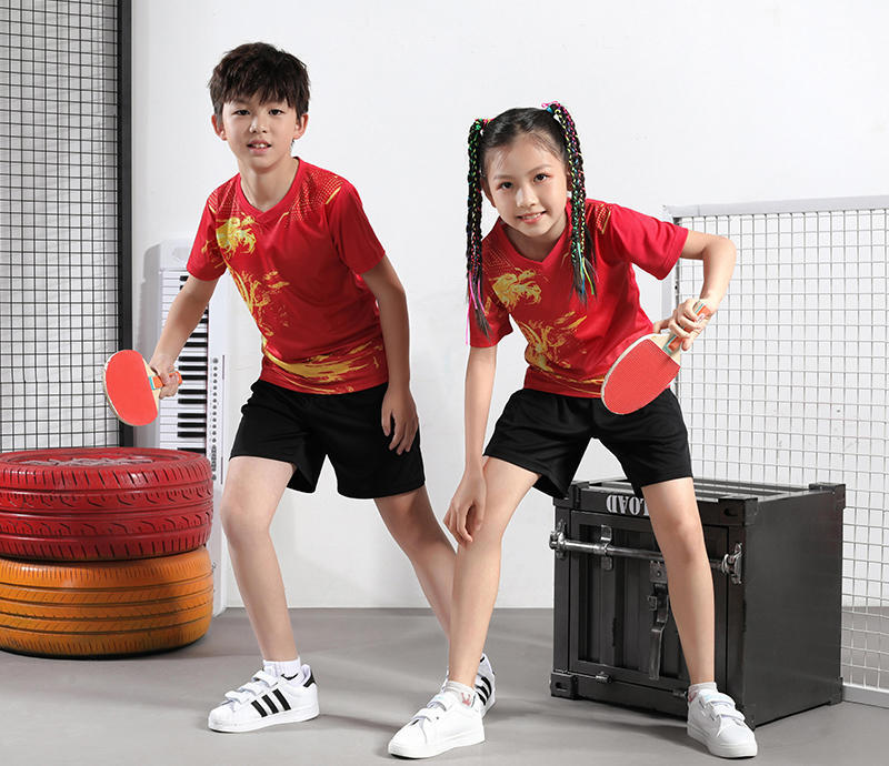 Dragón Boat traje de fútbol para niños y mujeres traje de dragón traje de bádminton uniformes de equipo sudor mayorista rápido secado tenis de mesa