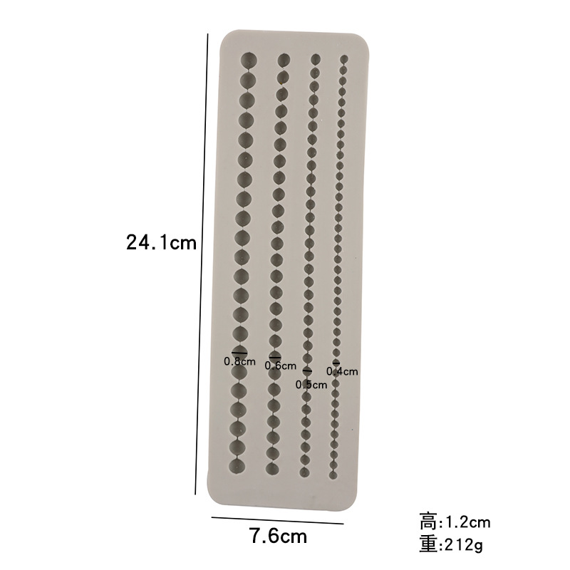 Nueva perla forma de borde fondant molde de silicona líquida pastel de silicona decoración DIY epoxi molde para hornear