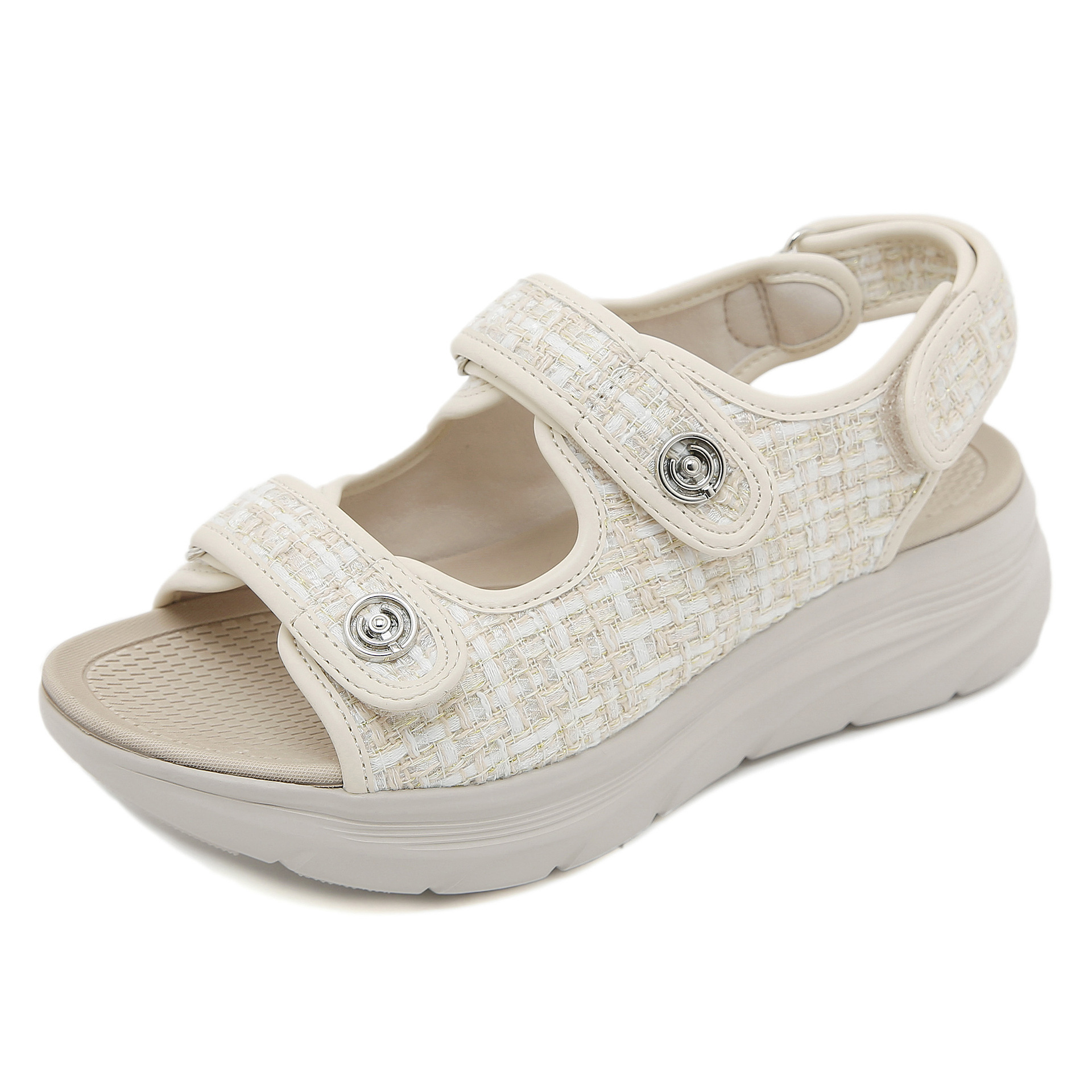 H580 - 2 Amazon 2025 nuevo velcro sandalias deportivas para mujeres ligeras y cómodas sandalias de suela gruesa