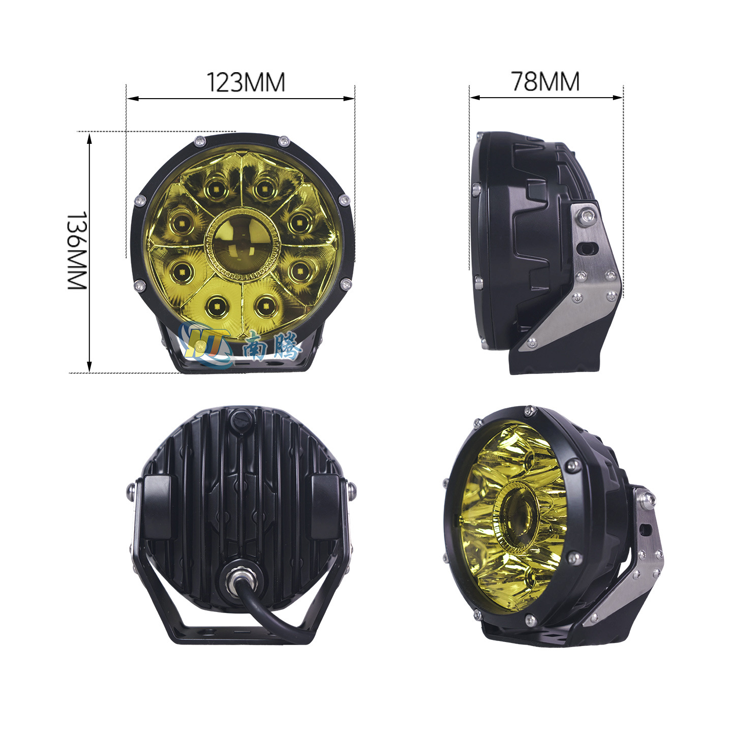 Cinco pulgadas vehículo todoterreno LED lámpara de automóvil Spotlight lámpara de trabajo a prueba de agua a prueba de polvo superbrillante lámpara láser de motocicleta image 7