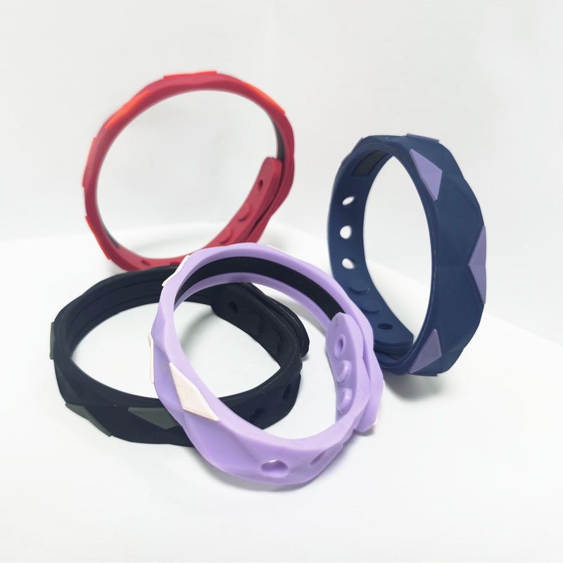 Pulsera de silicona antiestática inalámbrica, pulsera deportiva de baloncesto de iones negativos, energía equilibrada, pulsera de pareja de silicona impermeable