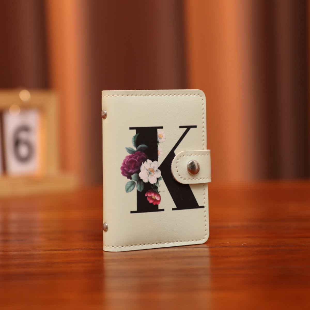 Nuevo elemento alfabético impreso pequeño paquete de tarjetas múltiples tarjeta de banco conjunto de tarjetas paquete de identificación carpeta de tarjetas simple almacenamiento de licencia de conducir