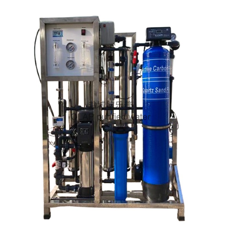 RO equipo de tratamiento de agua de ósmosis inversa agua purificadora de agua suavizante procesador de agua purificadora mini tanque único comercio exterior industrial comercial