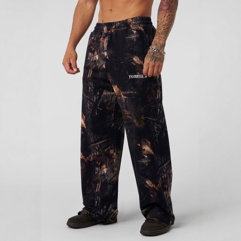 Youngla American Leaf Camouflage Print Straight Casual Pants Men's Loose Sports Outdoor Camouflage Wide-Leg Pants Youngla American Leaf Camouflage Print Straight Casual Pants Men's Loose Sports Outdoor Camouflage Wide-Leg Pants