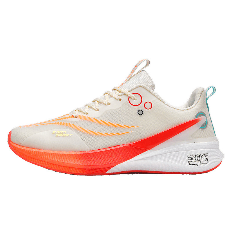 Zapatos de corrida transpirables de malla de fondo suave para adolescentes de tendencia de desgaste antideslizante para hombres y mujeres zapatos de deporte casuales de carbono