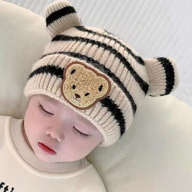 Enfants Unisexe Mignon Ours Jacquard Bonnet De Laine display picture 5