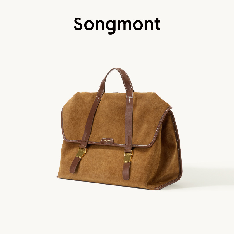 【郭柯宇同款】Songmont山下有松山行游历公文包植鞣皮斜挎双肩包|undefined