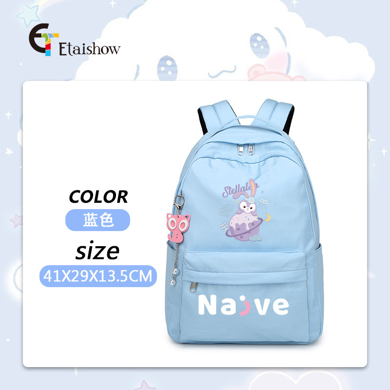 Mochila escolar para estudiantes de primaria y secundaria, versión coreana de color sólido, gran capacidad, estilo moderno para mujer