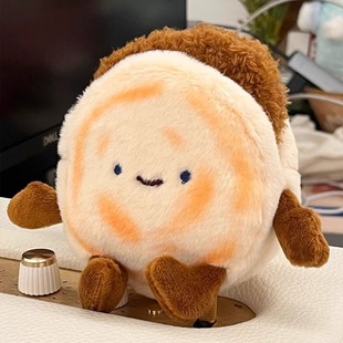 Xi 'an Wenchuang Roujiamo Doll Little Red Riding Book Same Shaanxi Velvet Bun Plush Toy Pendant Gift for Girlfriend