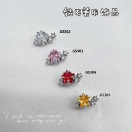 网红热销款美甲饰品迷你小型小堆钻歪心五角星超级闪法式精致小巧