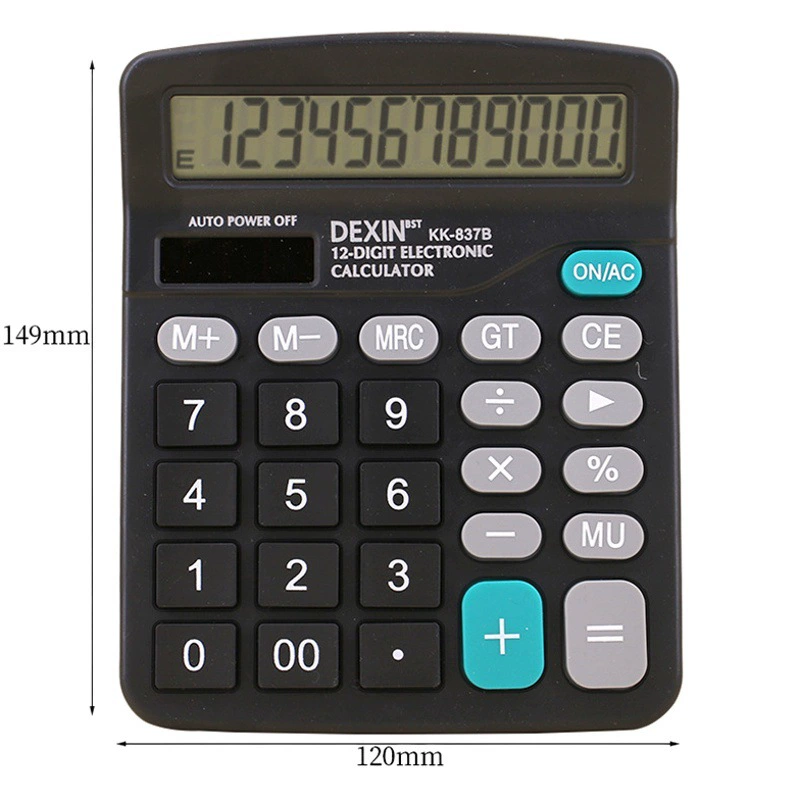 DEXIN KK-837B Настольный калькулятор 12-значный офис Финансы Специальная фабрика прямых продаж