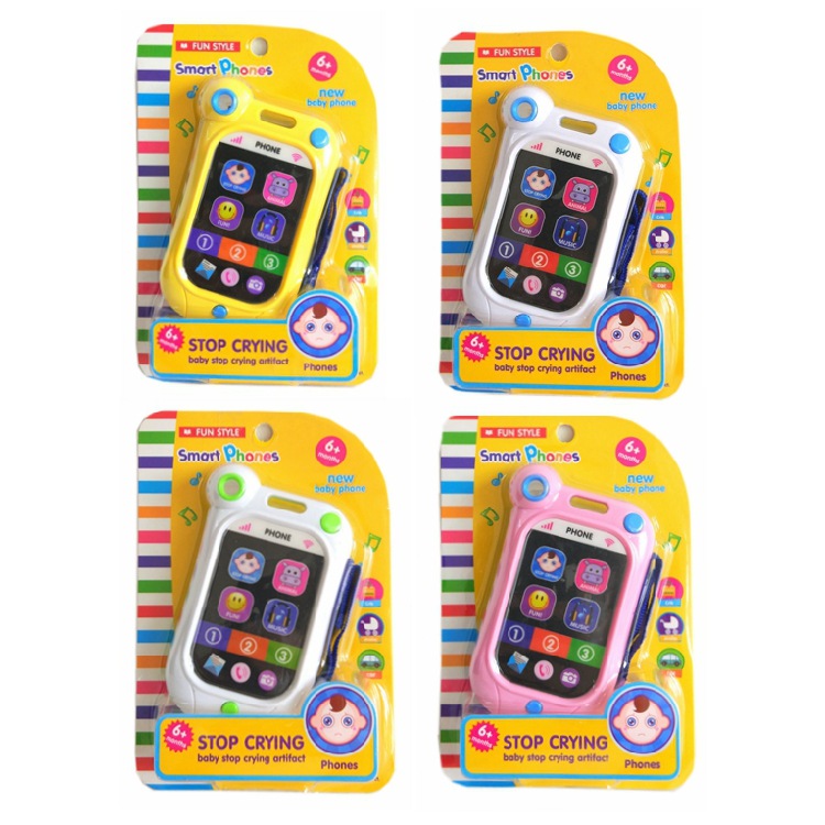音乐电话婴儿止哭神器仿真手机 智能电话玩具 初生婴幼儿哄睡玩具