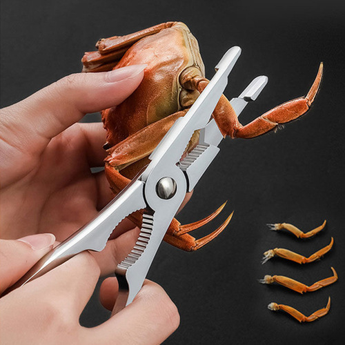 Discount wholesale stainless steel crab eating tools, crab claws, crab rack clips, kitchen gadgets