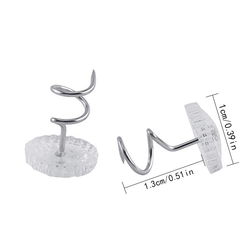 Edredón de clavos retorcidos, fijador de liberación de arena, sábana para el hogar, aguja de fijación en espiral transparente anti-funcionamiento