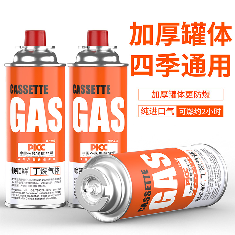 Portable gas stove with explosion-proof gas canister for outdoor barbecue, picnic, home use, hot pot, gas cooker