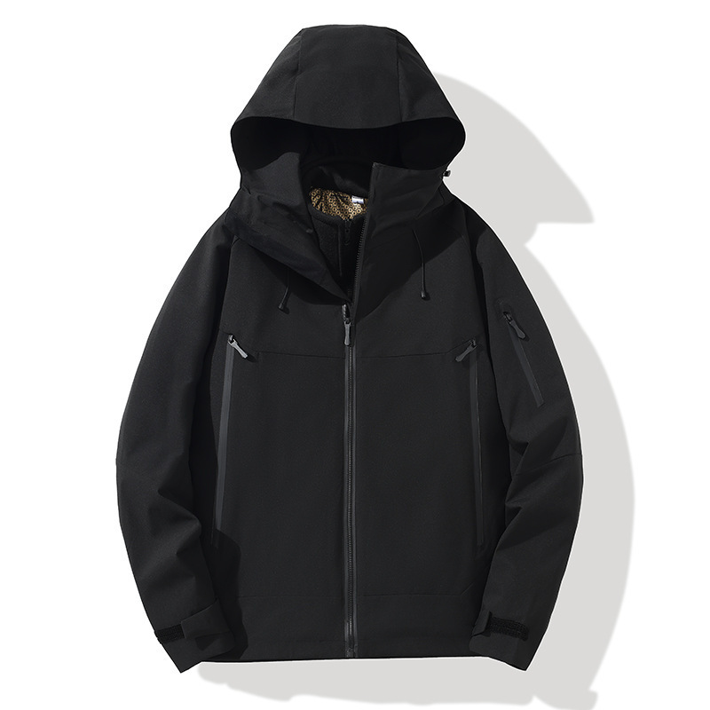 Ropa de asalto masculina 3 - en - 1 revestimiento desmontable nuevo otoño y invierno al aire libre impermeable abrigo a prueba de viento para mujeres protector de cuello magia