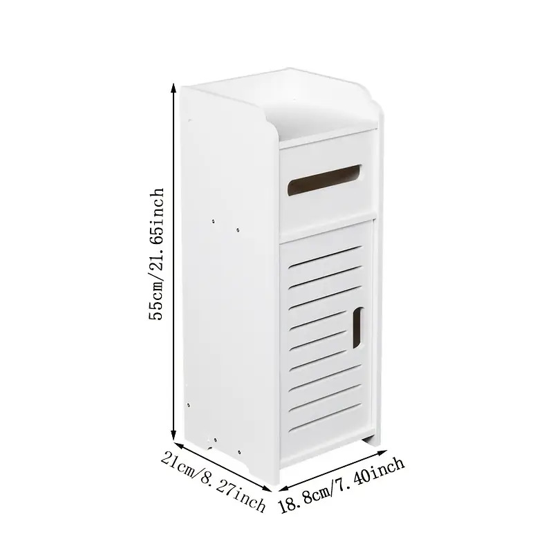 Baño de baño estante gabinete de almacenamiento inodoro impermeable espacio de almacenamiento de piso a techo armario de almacenamiento móvil mesa de lavado armario lateral