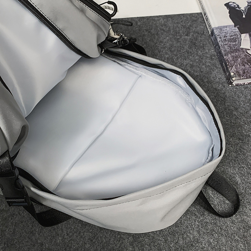 Nuevo estilo de trabajo mochila escolar de estilo de estilo para estudiantes universitarios de moda de alta capacidad mochila de estudiantes de secundaria y secundaria, mochila ligera y versátil