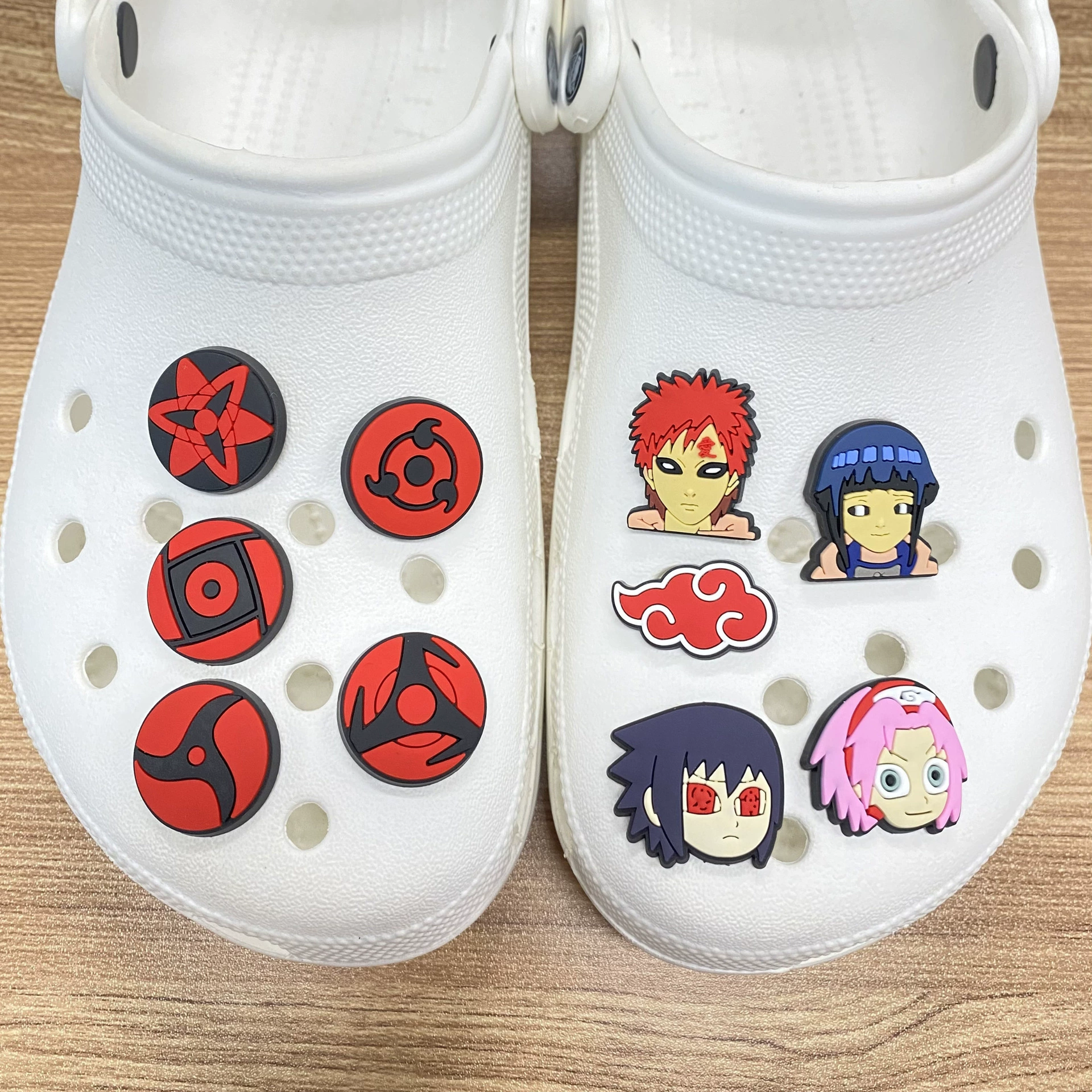 Купа Naruto аниме аксессуары для обуви Crocs цветы для обуви diy аксессуары PVC мягкая резина пряжки для обуви декоративные пряжки Croc
