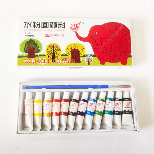 Manufacturer wholesale 12 colors 5ml gouache paint set watercolor gouache oil painting painting graffiti DIY art paint