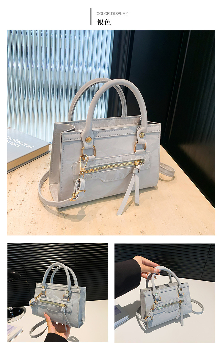 A retro, individualistic, casual single-shoulder crossbody bag for the autumn of 2024, featuring a fashionable, simple and elegant style, and a small square handbag for commuting undefined