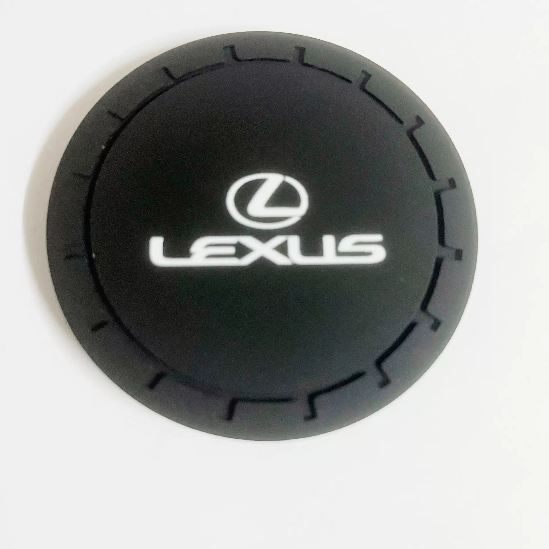 现货 跨境车标水杯垫 源头工厂专业定 制印logo促销实用树脂