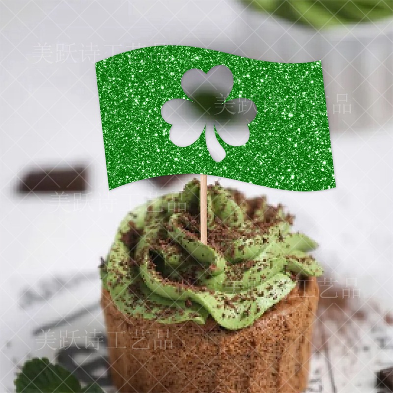 Amazon St Patrick's Day party Decoration pastel inserción de postre del día de St Patrick plug-in