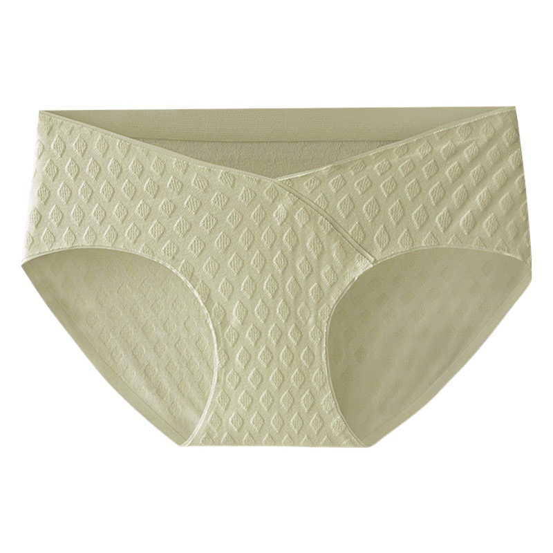 Ropa interior de mujer embarazada algodón transpirable algodón antibacteriano entrepierna temprano, medio y tardío embarazo cintura baja vientre soporte triángulo pantalones cortos ropa interior sin costuras