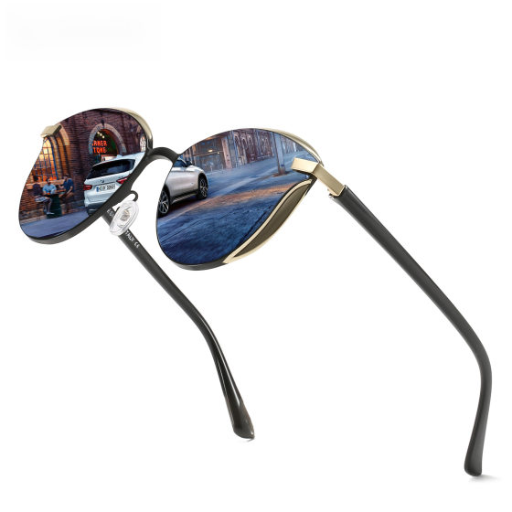 Cross-border men's driver driving metal polarized sunglasses AliExpress temu explosions fashion colorful sunglasses