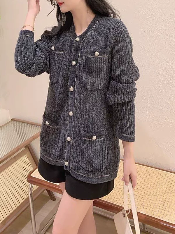 Цепочка, свитер, кардиган, куртка, стиль CHANEL