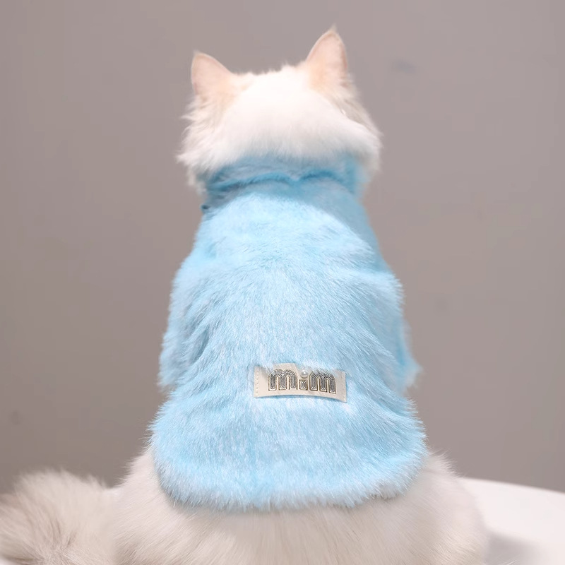 Ropa de gato de invierno cálida mascota gato gato gato sin pelo invierno algodón esfinge gatito otoño invierno alemán