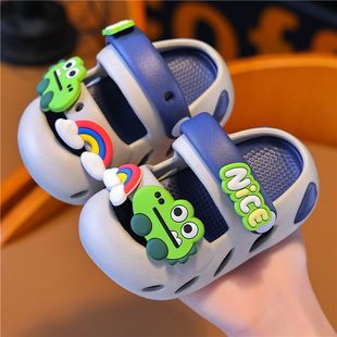 Children's Baby Sandals Summer Cartoon Cute Soft Bottom Boys New Kidsren Toddler Girls Baotou Clogs