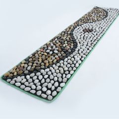 玉石マッサージ指圧板雨花石玉石マッサージマット健康歩道石マッサージ器40*100CM